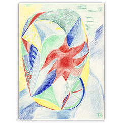o. T. &ndash; Buntstift auf Papier, 21&nbsp;cm&nbsp;x&nbsp;29&nbsp;cm, 1995. Kat.&nbsp;Nr.&nbsp;0168