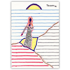 o. T. &ndash; Filzstift auf Papier, 14&nbsp;cm&nbsp;x&nbsp;21&nbsp;cm, 1999. Kat.&nbsp;Nr.&nbsp;0161