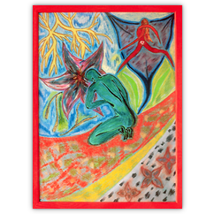 o.T. – Pastell auf Papier, 50 cm x 70 cm, 1996. Kat. Nr. 0075