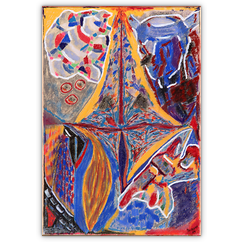 Die Erscheinung – Pastell auf Papier, 50 cm x 70 cm, 1994. Kat. Nr. 0016