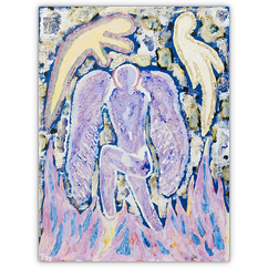 Die Auferstehung – Acryl auf Karton, 30 cm x 40 cm, 1995. Kat. Nr. 0111