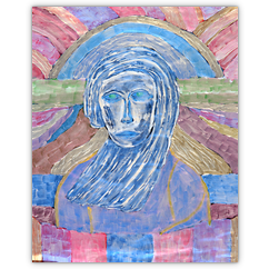 o. T. &ndash; Acryl auf Papier, 50&nbsp;cm&nbsp;x&nbsp;70&nbsp;cm, 1997. Kat.&nbsp;Nr.&nbsp;0021