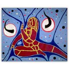 o.T. &ndash; Acryl auf Leinwand, 50&nbsp;cm&nbsp;x&nbsp;40&nbsp;cm, 1996. Kat.&nbsp;Nr.&nbsp;0068