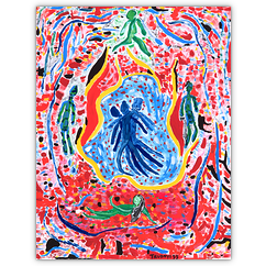 o. T. &ndash; Acryl auf Papier, 50&nbsp;cm&nbsp;x&nbsp;64&nbsp;cm, 1995. Kat.&nbsp;Nr.&nbsp;0119