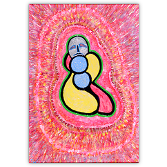 Lja... &ndash; Acryl auf Hartfaser, 70&nbsp;cm&nbsp;x&nbsp;100&nbsp;cm, 1999. Kat.&nbsp;Nr.&nbsp;0064