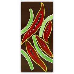 o. T. &ndash; Acryl auf Hartfaser, 25&nbsp;cm&nbsp;x&nbsp;50&nbsp;cm, 2009. Kat.&nbsp;Nr.&nbsp;0174