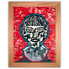 o.T. – Acryl auf Leinwand auf Karton, 30 cm x 40 cm, 1997. Kat. Nr. 0074