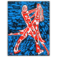 o. T. &ndash; Acryl auf Papier, 50&nbsp;cm&nbsp;x&nbsp;70&nbsp;cm, 1995. Kat.&nbsp;Nr.&nbsp;0037