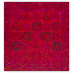 NAMEN – Acryl auf Leinwand, 50 cm x 50 cm, 2013. Kat. Nr. 0212